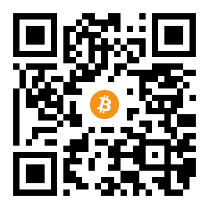 bitcoin:1HGdi2AtuvBUcdTFe62sKd7ZAFzoG7iQLb black Bitcoin QR code