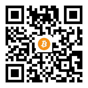 bitcoin:1HH712VT814p2A6BDJWpNpJJ1e197YzTAG black Bitcoin QR code