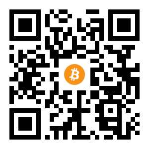 bitcoin:1HHpuMGa3ZTGKuTixS9eH9VdcXH4V4w9P1 black Bitcoin QR code