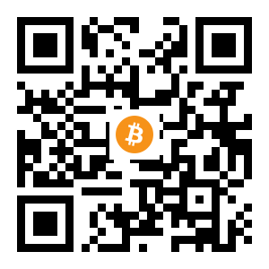 bitcoin:1HHyWksyrHtZiXuZQew4YGgKxasoZBKZzH black Bitcoin QR code
