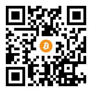 bitcoin:1HJ3cdKNpSGXFqZ6kd8iFsViWMfyxrk9mi black Bitcoin QR code