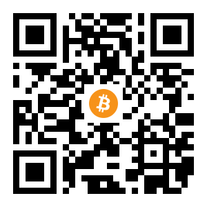 bitcoin:1HJGY6bDU5qe3R6AM2DdhXva15Ytyc5jga black Bitcoin QR code
