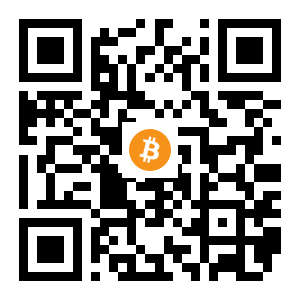 bitcoin:1HKjWRdbMSzJkUQjY1a2ngZsnGQY21oBWF black Bitcoin QR code