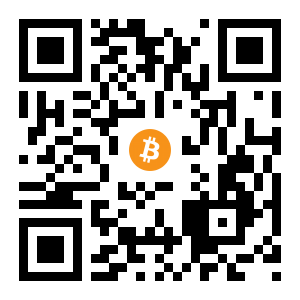 bitcoin:1HM6ydfWkUQMWd9cnRN3GUE87k5ErnmgEG black Bitcoin QR code