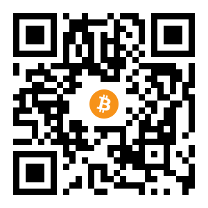 bitcoin:1HMqaASNsu42K4Lvv3HmqCCfkpYk8KDNoX black Bitcoin QR code