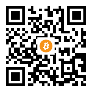 bitcoin:1HNBkT2Sd5ovaHhcyvTeCxRaHuqWQvmuJg black Bitcoin QR code