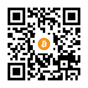 bitcoin:1HPpqPC1exdyHQdV79NFZSoLL11jxeU9fk black Bitcoin QR code