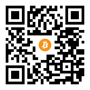 bitcoin:1HQYnphxqRsoNHCx1nvhL9pErCJ9zkFN8a black Bitcoin QR code
