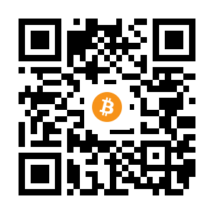 bitcoin:1HQe2VYK6QEK62qoLQs2cpDcAh8Eg2d9Xy black Bitcoin QR code