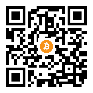 bitcoin:1HRNvfZnwb4xmanwM3BbjKBiEjqzSVTurn black Bitcoin QR code