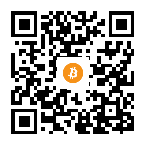 bitcoin:1HRfYjPtu8yXMF7Tk4nRqM7yLZRuoSnatM black Bitcoin QR code