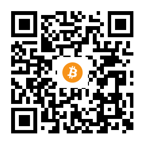 bitcoin:1HRnwW3FHPsySeXYXNF2HF9NhHjMJWTq3x black Bitcoin QR code