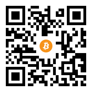 bitcoin:1HRpC4MqQsvFpQRpXtxnyB1Y3YQfwY21Du black Bitcoin QR code