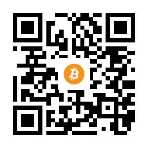 bitcoin:1HRuastQEf832zzZnJeJ92HEfN69sQQvn2 black Bitcoin QR code