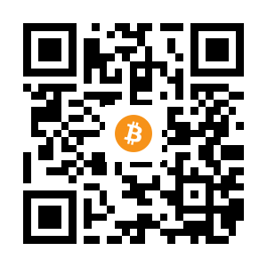 bitcoin:1HSC7HGkrgGnVJeSEs1yFALKbY5xNmTbTv black Bitcoin QR code