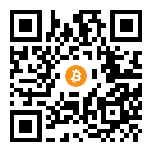 bitcoin:1HTMcpfNkewmLQ3YWUd9YBJ8zvZbWNhUWE black Bitcoin QR code