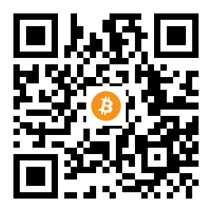 bitcoin:1HTUPGqwL8WwWK5NrpBZLSfAr1b2hZeD3p black Bitcoin QR code