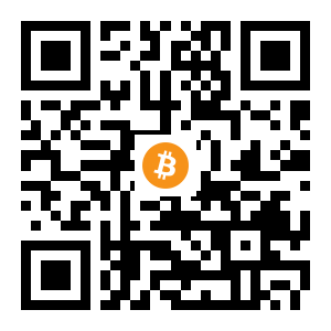 bitcoin:1HU145PT5wHenxjAr6fHc42RicnZHifAT4 black Bitcoin QR code