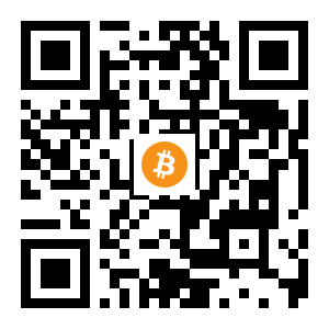 bitcoin:1HUbtDAfbWqMsjoj9NXFKAPgjru9oq4W8N black Bitcoin QR code