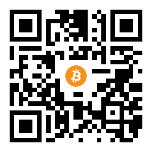 bitcoin:1HUf7F8gFdxesW1EaMyzgBXBVssUWf6ZDu black Bitcoin QR code