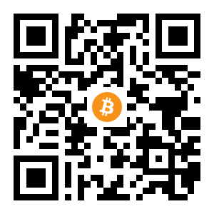 bitcoin:1HUhrKBC5gnbTo4r6PYv9R7TpvUjNAoaX2 black Bitcoin QR code