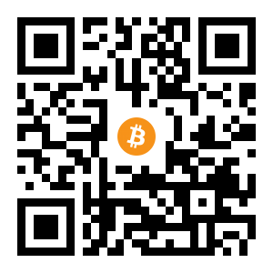 bitcoin:1HUjo14MMc5yLGUFDzQABjcDxgbEiuyN5c black Bitcoin QR code