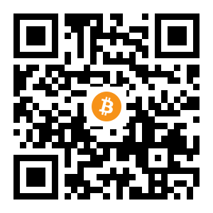 bitcoin:1HVBEN1PupG6tt6KjQ9mFjXiYDH1VREtTM black Bitcoin QR code