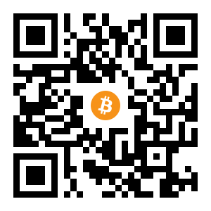 bitcoin:1HViJTVxq4iaQf8sZKUxbAzrsRbhjkG2Mh black Bitcoin QR code