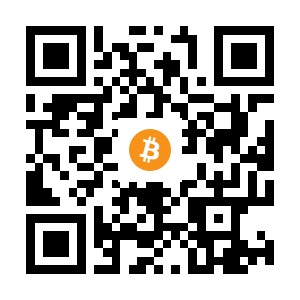 bitcoin:1HXECpBdq7DBVykTK1rvEER7KPbFWR1gjF black Bitcoin QR code