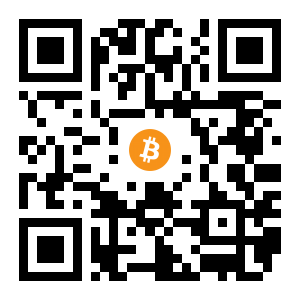 bitcoin:1HXPdpRkihQZi3WxktgsV5FthDKJMSS6uo black Bitcoin QR code