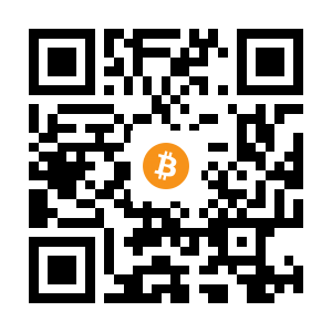 bitcoin:1HXeLhZYV3HanWR9ETvMdsx57NKJGUDJfn black Bitcoin QR code