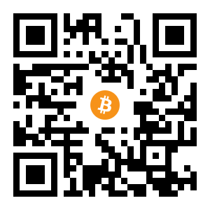 bitcoin:1HbiJiQAWLCiKyeRjWub6WiyXycrtayfsE black Bitcoin QR code