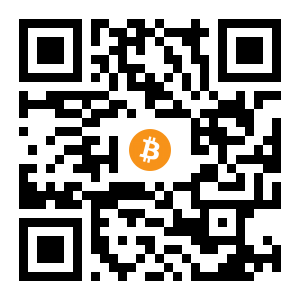 bitcoin:1HbtK44rueeBC8ZTYuYXyAXErWCePrdrT8 black Bitcoin QR code