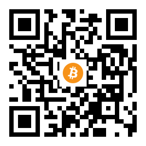 bitcoin:1Hbx6pRkdceSebzJxQicRxoMMURFGjuAar black Bitcoin QR code