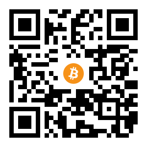 bitcoin:1HcvaBXSpNLwpaxqKhRkR1LUDz81iU24Rs black Bitcoin QR code