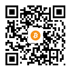 bitcoin:1He9NH4tyWEJsAy7vmysngUvu8aN7ukvdH black Bitcoin QR code