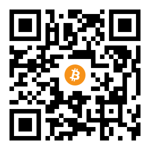 bitcoin:1HeSWHUUi6JazW3Tm6JP4Fe9EZfmADPC89 black Bitcoin QR code