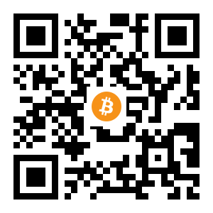 bitcoin:1Hf8rne37g4u9Z9DYL8uT34CYBifjj75xg black Bitcoin QR code
