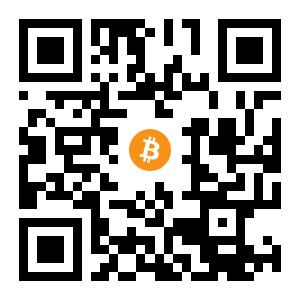 bitcoin:1Hgk4rwDminGHYMTw6VP2SHoG3n32zTVWx black Bitcoin QR code