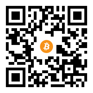 bitcoin:1Hhjq1UhLxnWP2F1rLiUgRUS8uAKRi4uxe black Bitcoin QR code