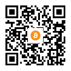 bitcoin:1HhpaFUrD4vaYpcncQEQKjhH7tCktinCmR black Bitcoin QR code