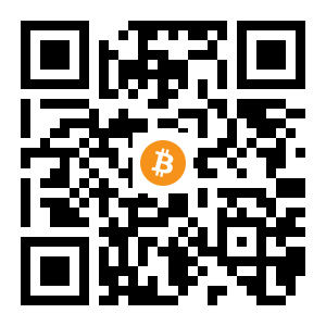 bitcoin:1HjYyJN5GdRWbGrH7w7nScpp84HSFEGYnQ black Bitcoin QR code