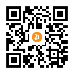 bitcoin:1HjbBf5hbLKMq23LT2kWyxGF99R2xMUSKA black Bitcoin QR code