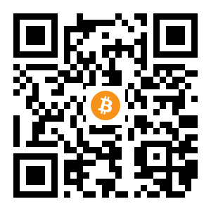 bitcoin:1Hkc8W7Xcriffr97uwQrHQF61Rg5D9rAWM black Bitcoin QR code