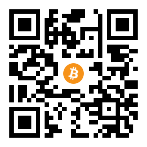 bitcoin:1HkeuvrnaYqyUu5MCEANErZ9RSE4FC5T9M black Bitcoin QR code