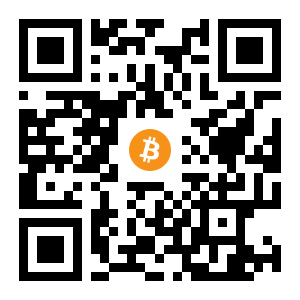 bitcoin:1HmGkpBjVCpoZ684gdFaHEZ5pcunBtoTQ8 black Bitcoin QR code