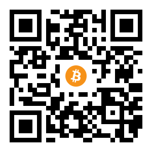 bitcoin:1HmNHEbS45cV8WXDvGynfyDkWWNvWorYBo black Bitcoin QR code