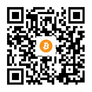 bitcoin:1HmdZXkfihyj1aPKqeSGsVcdp6a39o9weT black Bitcoin QR code