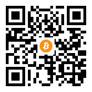 bitcoin:1HmsSSDY2RdUY3enc5L926PL5Eb4CngXUV black Bitcoin QR code