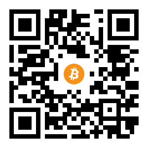 bitcoin:1HmuoLqovQyC7DwvWYakdvybPSP15zxNk black Bitcoin QR code